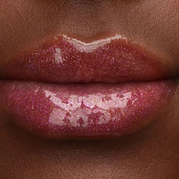 🌷 Too Faced Paid Off (Mauve w Sparkle) Lip Injection Gloss New FullSz - Picture 5 of 5